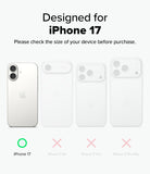 iPhone 17 Case | Silicone Magnetic - Comparison chart showing iPhone 17 is the only compatible model among four variants.