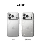 iPhone 18 Pro Max Case | Air - Two clear phone cases shown on a white background under the heading 'Color'. The left case is labeled 'Clear' and appears transparent with a subtle reflective finish.
