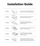 iPhone 18 Pro Max Screen Protector | Easy Slide AR Tempered Glass - Installation guide for a phone screen protector with step-by-step instructions.