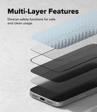 iPhone 18 Pro Max Screen Protector | Easy Slide Privacy Tempered Glass (2 Pack) - Phone screen protector with multi-layer design on a light gray background