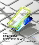 iPhone 18 Pro Max Screen Protector | Easy Slide Tempered Glass (2 Pack) - Ringke Easy Slide tempered glass screen protector for iPhone 17 Pro Max on a keyboard background