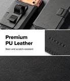 iPhone 18 Pro Max MagSafe Wallet | Folio Grip Wallet Magnetic - Black phone case with premium PU leather features, brand name visible.