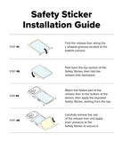 iPhone 18 Pro Case | Fusion Card Magnetic - Safety Sticker Installation Guide with step-by-step instructions and illustrations.