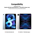 Invisible Defender Glass | iPad - Compatibility chart showing iPad Air and iPad Pro models with checkmarks.