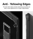 Fusion Sketch Stand | iPad - Close-up of black, textured iPad case edges designed for grip and anti-yellowing durability.