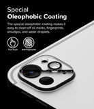 Camera Glass | iPad - Close-up of iPad camera lens with oleophobic coating, showing a clean surface versus a smudged one.