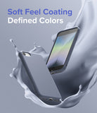 iPhone SE 2022 5G / SE 2020 / 8 Case | Air-S - Two grey phone cases floating amidst a dynamic, light grey liquid splash.