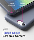 iPhone SE 2022 5G / SE 2020 / 8 Case | Air-S - Close-up of phone case showing 1.5mm screen bezel and 0.8mm camera lips.