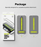 iPhone 17e / 16e Screen Protector | Easy Slide Privacy Tempered Glass - iPhone 17e / 16e Screen Protector - Ringke privacy tempered glass packaging with two easy-slide installation tools.