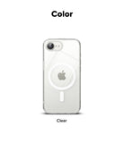 iPhone 16e Case | Fusion Magnetic - Clear iPhone 16e case with a visible white MagSafe ring on the back.
