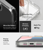 iPhone 17e Case | Fusion Matte - Clear phone case features, micro-dot pattern, protective film, wireless charging, and precise cutouts.
