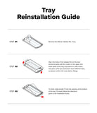 iPhone 17e / 16e Screen Protector | Easy Slide Tempered Glass - iPhone 17e / 16e Screen Protector - Three-step instructional diagram for installing a tempered glass screen protector.