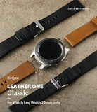 Watch Lug 20mm | Leather One Classic Band - Smartwatch case surrounded by black and brown leather watch straps.