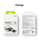 Mini Pouch | 2-Way Bag Miniature - Front and back view of product packaging showing pouch colors and usage instructions.