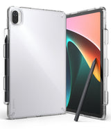 Xiaomi Pad 5 / 5 Pro | Fusion - Clear protective case on a tablet with a stylus attached to the side.