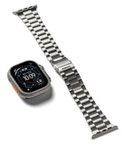 Apple Watch 49·46·45·44·42 mm | Metal One Air - Apple Watch Ultra with a detached brushed stainless steel link band.