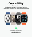 Apple Watch 49·46·45·44·42 mm | Metal One Air - Four Apple Watches with different bands showing size compatibility.