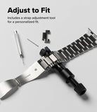 Apple Watch 49·46·45·44·42 mm | Metal One Air - Metal watch band with adjustment tool, extra links, and pin pusher.