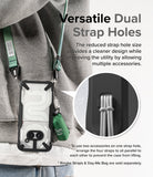 Nothing Phone (2a) / (2a) Plus Case | Fusion-X - A phone case with dual strap holes holding multiple accessories.
