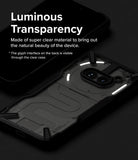 Nothing Phone (2a) / (2a) Plus Case | Fusion-X - Clear phone case showing the Nothing Phone's glyph interface and camera.