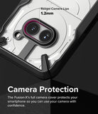 Nothing Phone (2a) / (2a) Plus Case | Fusion-X - Close-up of phone case highlighting 1.2mm raised camera protection.