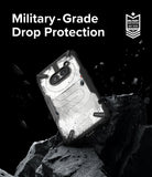 Nothing Phone (2a) / (2a) Plus Case | Fusion-X - Phone case on a rock with debris, highlighting military-grade protection.