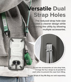 Nothing Phone (2a) / (2a) Plus Case | Fusion-X - Phone case with dual strap holes holding two accessories on a lanyard.