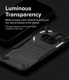 Nothing Phone (2a) / (2a) Plus Case | Fusion-X - Nothing Phone (2a) Fusion-X Case - Clear protective case showing the Nothing Phone's internal glyph interface and cameras.