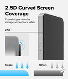 Nothing Phone (3) Screen Protector | Easy Slide Tempered Glass - Nothing Phone (3) Screen Protector - Diagram showing 2.5D curved glass edges protecting a smartphone screen.