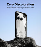 Nothing Phone (3) Case | Fusion-X - Nothing Phone (3) Case - Fusion-X - Matte black protective case on a Nothing Phone (3) standing on a rock against a blue sky.