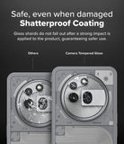 Nothing Phone (3a) Pro | Camera Glass - Comparison showing shattered standard glass versus intact shatterproof camera glass.