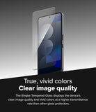 Nothing Phone (3a) / (3a) Pro Screen Protector | Easy Slide Tempered Glass - Tempered glass hovering over a smartphone screen against a gray background.