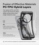Nothing Phone (3a) Pro Case | Fusion-X - Exploded view showing PC and TPU layers of the protective phone case.