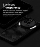 Nothing Phone (3a) Pro Case | Fusion-X - Clear phone case showing the glowing glyph interface on the back of a phone.