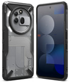 Nothing Phone (3a) Pro Case | Fusion-X - Rugged black protective case on a Nothing phone showing back and front views.