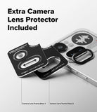 Nothing Phone (4a) Pro | Camera Glass (2P) - Nothing Phone (4a) Pro - Two black camera lens protectors and a removal tool displayed next to a Nothing smartphone.