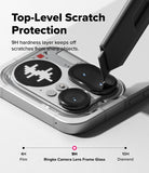 Nothing Phone (4a) Pro | Camera Glass (2P) - A utility knife scrapes a Nothing phone camera lens protector.