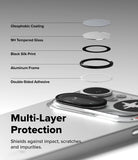 Nothing Phone (4a) Pro | Camera Glass (2P) - Nothing Phone (4a) Pro - Exploded view of camera lens protector layers above a smartphone camera module.