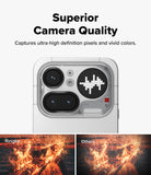 Nothing Phone (4a) Pro | Camera Glass (2P) - Comparison showing clearer, more vibrant fire photo with Ringke glass.