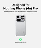 Nothing Phone (4a) Pro Case | Fusion-X - A Nothing Phone (4a) Pro in a clear protective case against a white background.