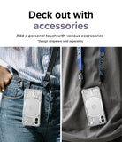 Nothing Phone (1) Case | Fusion-X - Two people wearing Nothing Phone (1) devices in clear cases attached to colorful neck straps.