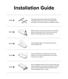 Nothing Phone (2a) / (2a) Plus Screen Protector | Glass - Five-step illustrated guide for installing a screen protector.