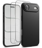 [Bundle] iPhone Air | Onyx Magnetic - Bundle: iPhone Air | Onyx Magnetic - Black iPhone case with a magnetic back and two transparent screen protectors.