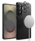 [Bundle] Galaxy S25 Ultra | Onyx Magnetic - Galaxy S25 Ultra | Onyx Magnetic - Black phone case, magnetic charger, and lens protectors for Galaxy S25 Ultra.