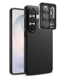 [Bundle] Galaxy S26 Ultra | Onyx - Galaxy S26 Ultra | Onyx - Black phone case and camera lens protector for Galaxy S26 Ultra on a white background.