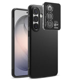 [Bundle] Galaxy S26 | Onyx - Black textured phone case for Galaxy S26 with a separate camera lens protector overlay.