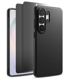 [Bundle] Galaxy S26 Ultra | Onyx - Bundle Galaxy S26 Ultra | Onyx - Black smartphone case and screen protector layers shown from a rear-angled perspective.