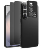 [Bundle] Galaxy S26 | Onyx - Black phone case with a separate camera lens protector overlaying the back of the device.