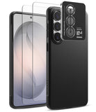 [Bundle] Galaxy S26 | Onyx - Black phone case with camera lens protector and screen guard for Galaxy S26.