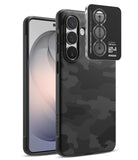 [Bundle] Galaxy S26 | Onyx - Galaxy S26 | Onyx - Black camo phone case with a matching camera lens protector for Galaxy S26.